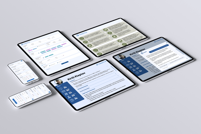 A sample set of the DeepDive UI that improves the quality and speed of EDD  