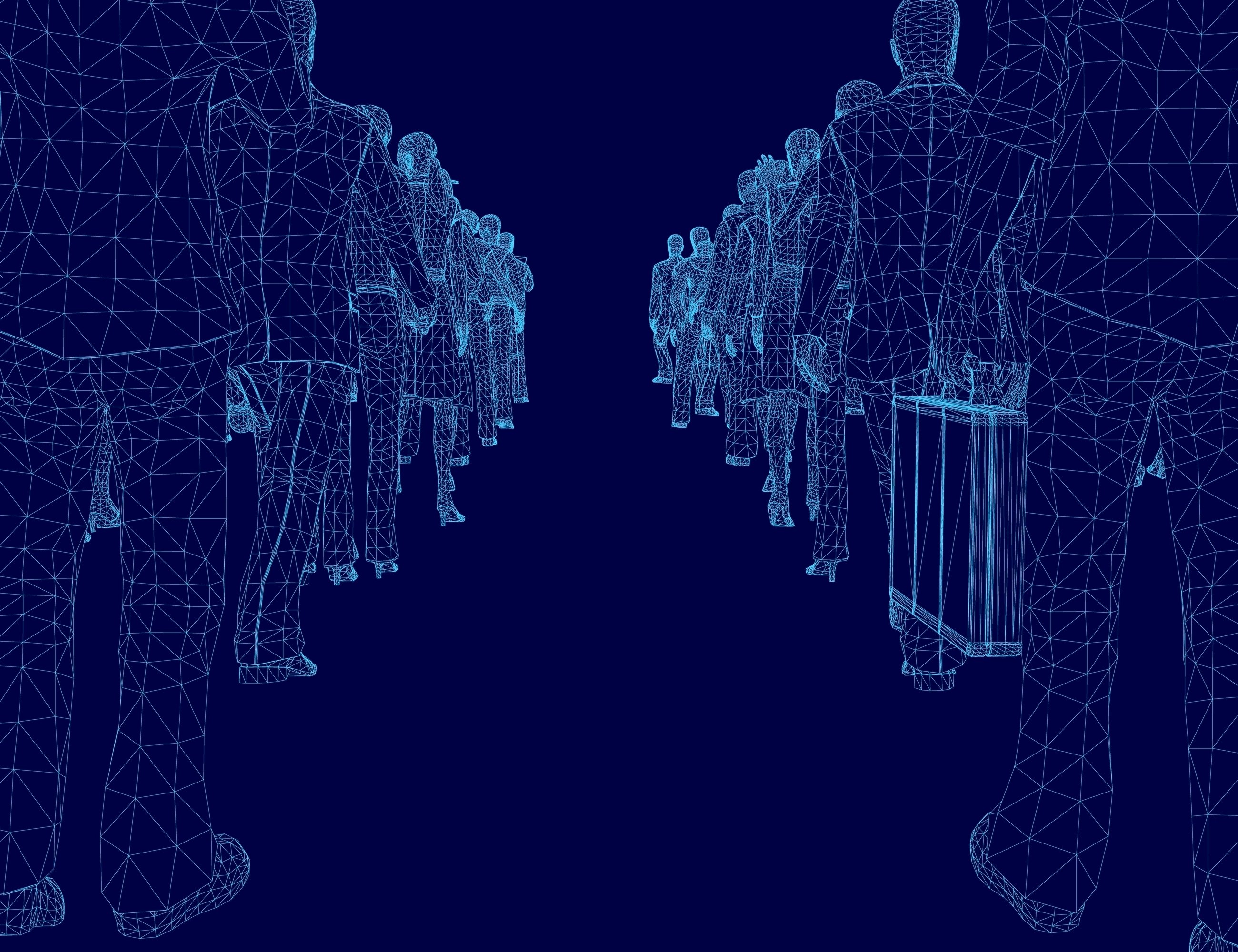 Entity resolution crowd digital silhouttes shutterstock_2563718405