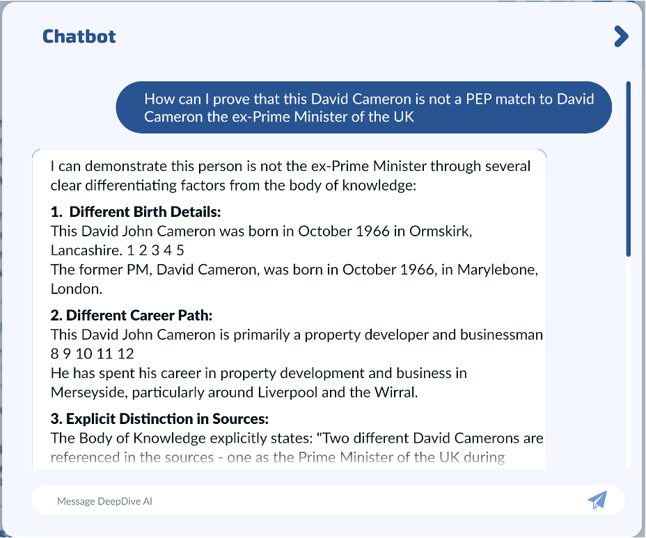Chatbot answer part 1